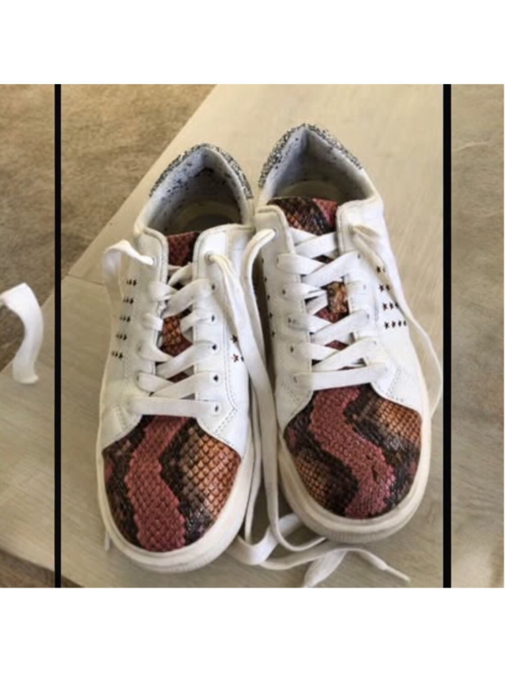 Size 8 JLO Erynn Jennifer Lopez Bling Sneakers Y2K Glam Pop Star Streetwear
